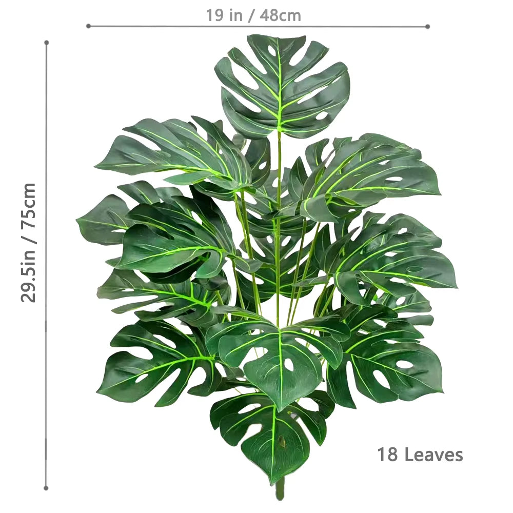 Elevate Your Space with a Stunning 40-130Cm Artificial Monstera Plant - Perfect for Home, Garden, and Office Decor!