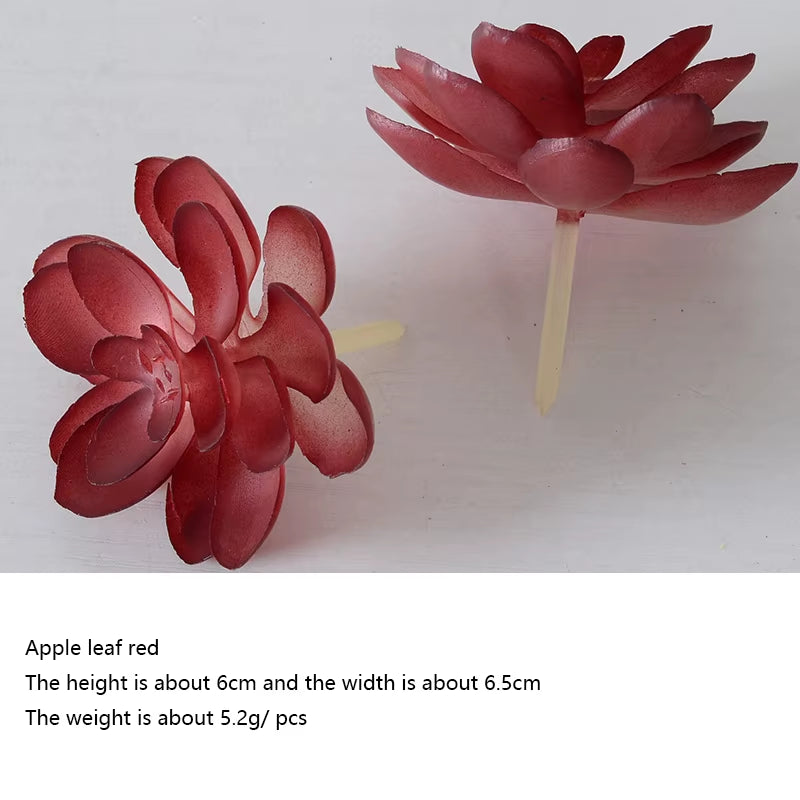 12Pcs Artificial Succulents Plants Green Faux Succulent Plant Home Garden Small Bonsai Decor Flower Desktop Fake Plants