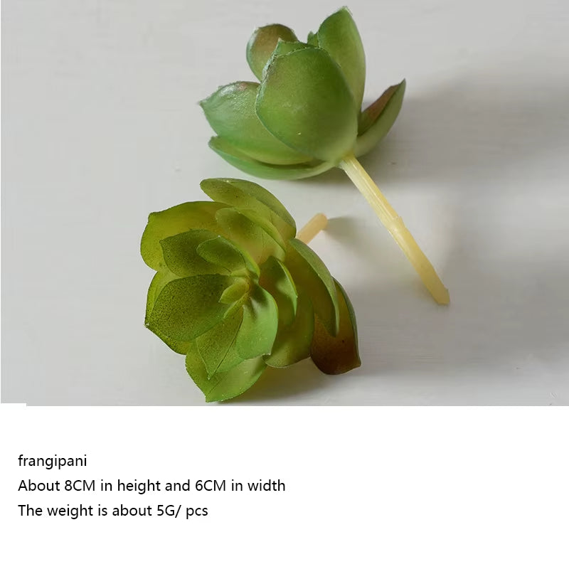 12Pcs Artificial Succulents Plants Green Faux Succulent Plant Home Garden Small Bonsai Decor Flower Desktop Fake Plants