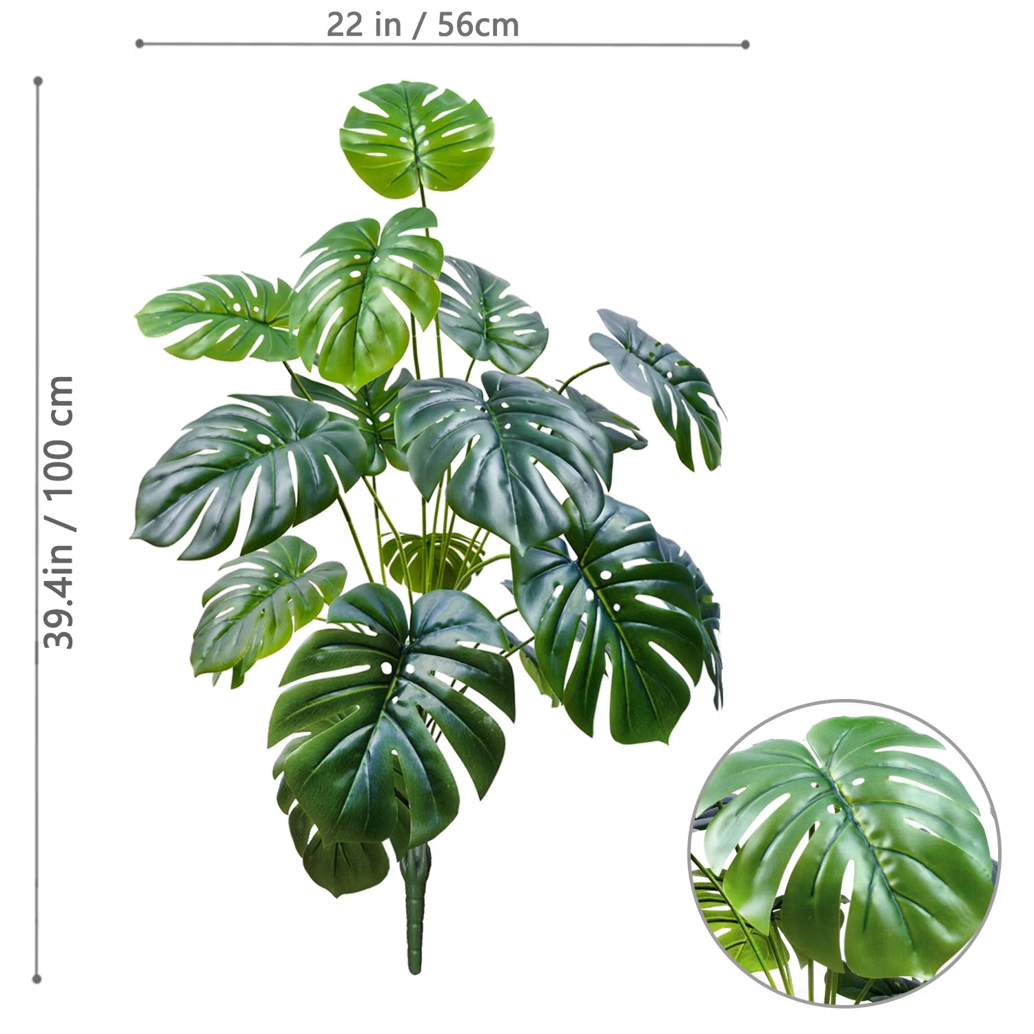 Elevate Your Space with a Stunning 40-130Cm Artificial Monstera Plant - Perfect for Home, Garden, and Office Decor!