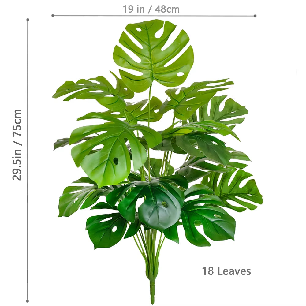Elevate Your Space with a Stunning 40-130Cm Artificial Monstera Plant - Perfect for Home, Garden, and Office Decor!