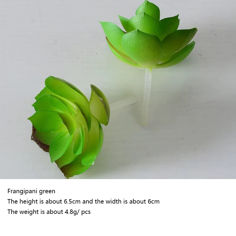 12Pcs Artificial Succulents Plants Green Faux Succulent Plant Home Garden Small Bonsai Decor Flower Desktop Fake Plants