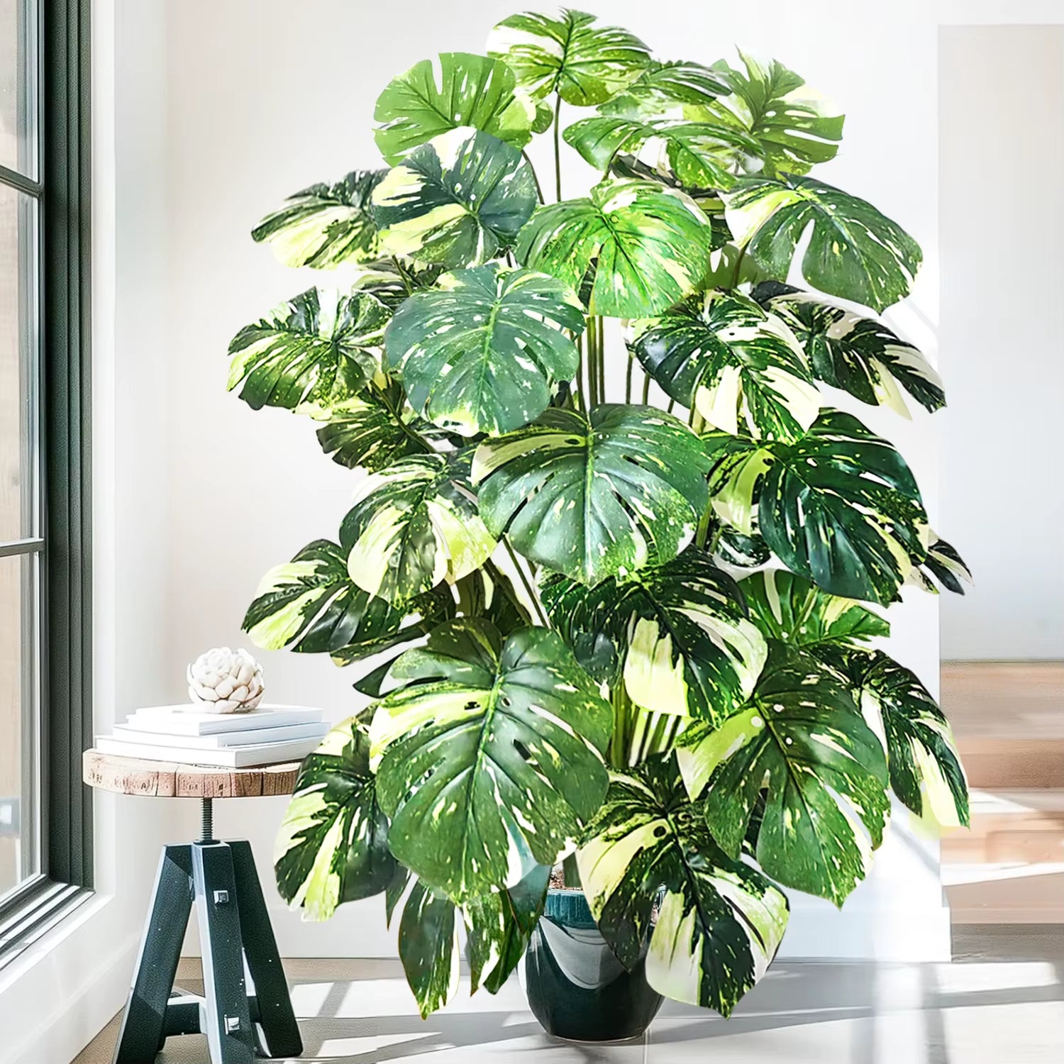Elevate Your Space with a Stunning 40-130Cm Artificial Monstera Plant - Perfect for Home, Garden, and Office Decor!