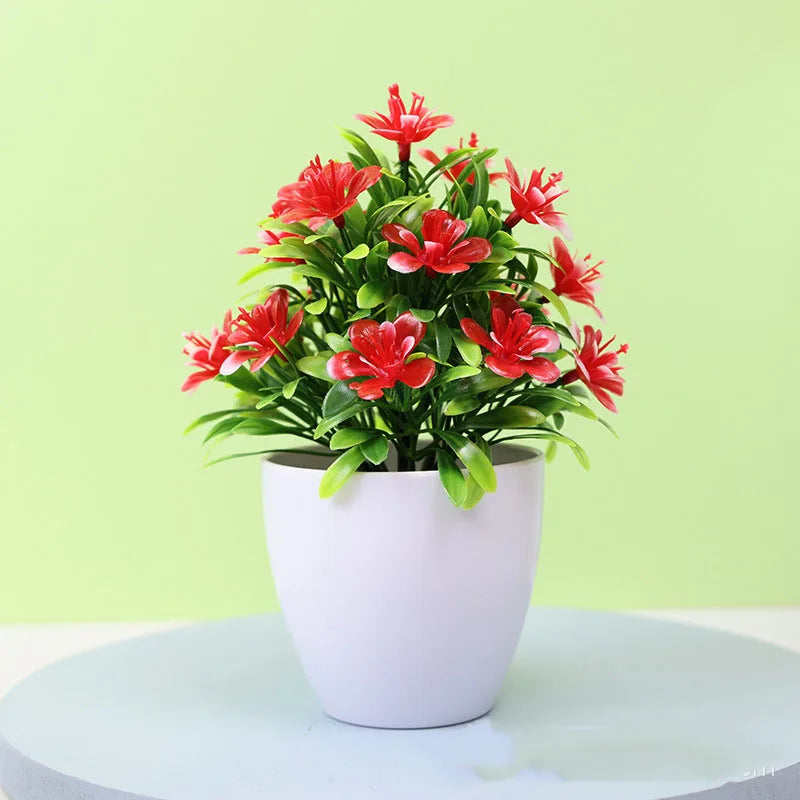 Charming 1Pc Artificial Potted Bonsai Plant - Perfect for Weddings, Home, Office & Outdoor Decor