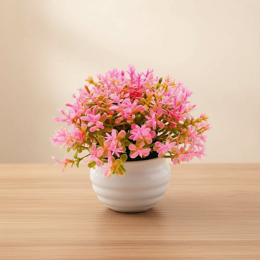 Vibrant Artificial Plant Pot Set - Lifelike Potted Grass for Home and Office Decor