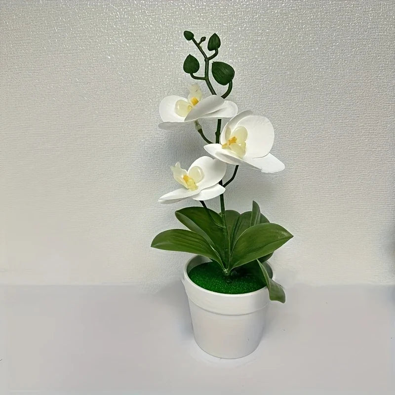 Exquisite Artificial Orchid for Home and Office - Perfect Decorative Accent for Living Rooms and Dining Tables, Fade-Resistant Elegance