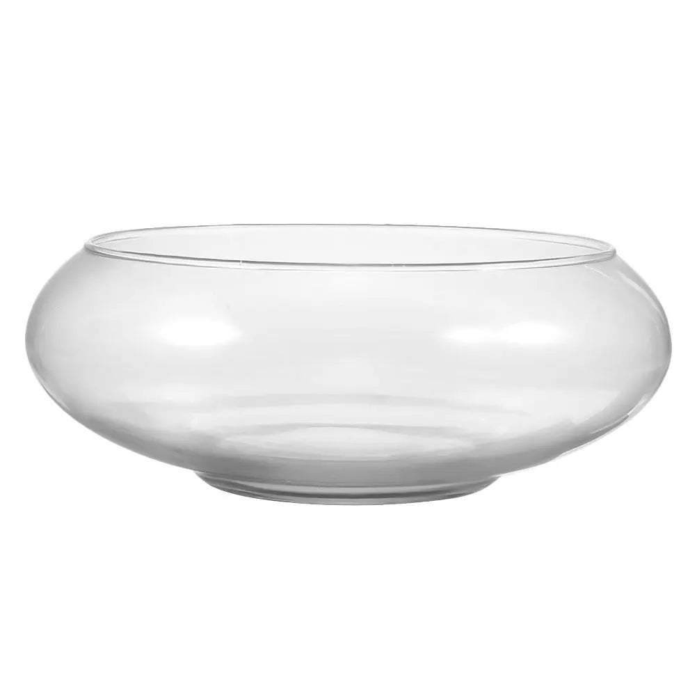 Elegant Clear Glass Vase Bowl - Versatile Terrarium and Succulent Planter for Home and Office Decor