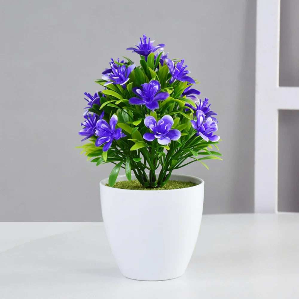 Charming 1Pc Artificial Potted Bonsai Plant - Perfect for Weddings, Home, Office & Outdoor Decor