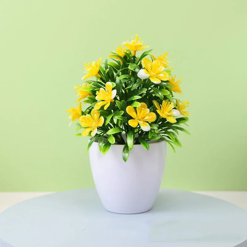 Charming 1Pc Artificial Potted Bonsai Plant - Perfect for Weddings, Home, Office & Outdoor Decor