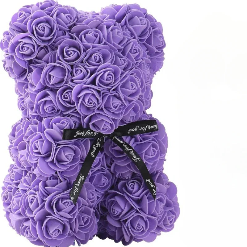 Charming Eternal Rose Teddy Bear - The Perfect Gift for Mother's Day, Valentine's Day, Birthdays, and Anniversaries