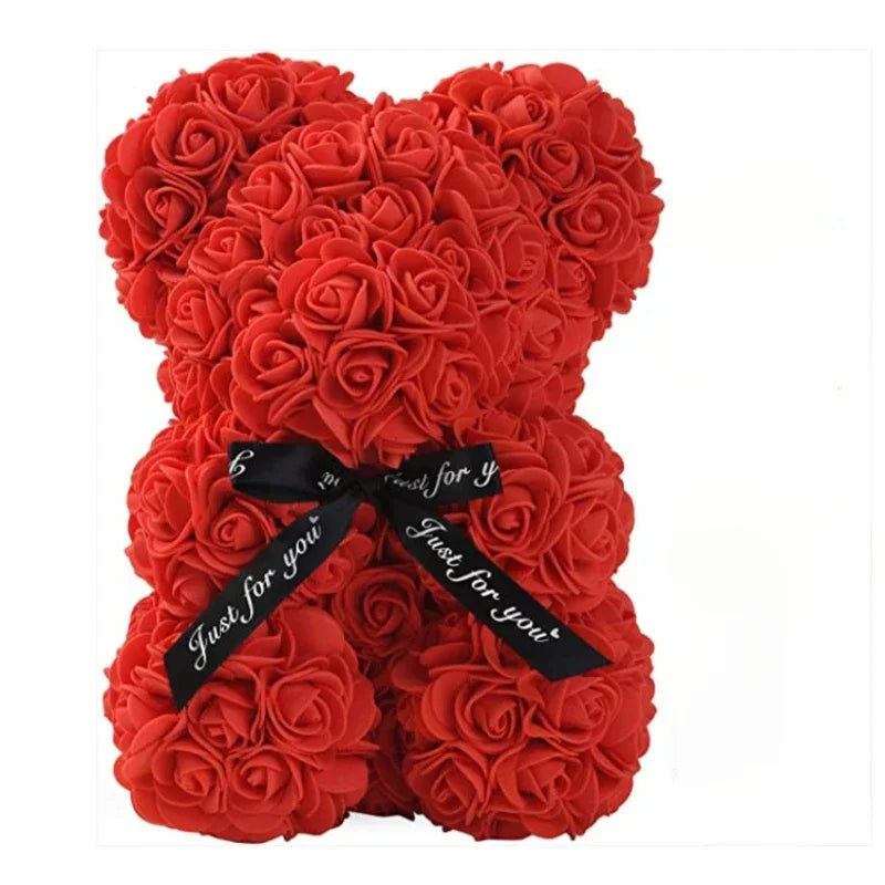 Charming Eternal Rose Teddy Bear - The Perfect Gift for Mother's Day, Valentine's Day, Birthdays, and Anniversaries