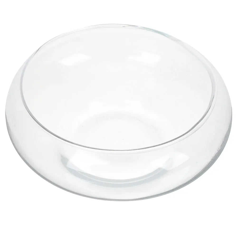 Elegant Clear Glass Vase Bowl - Versatile Terrarium and Succulent Planter for Home and Office Decor