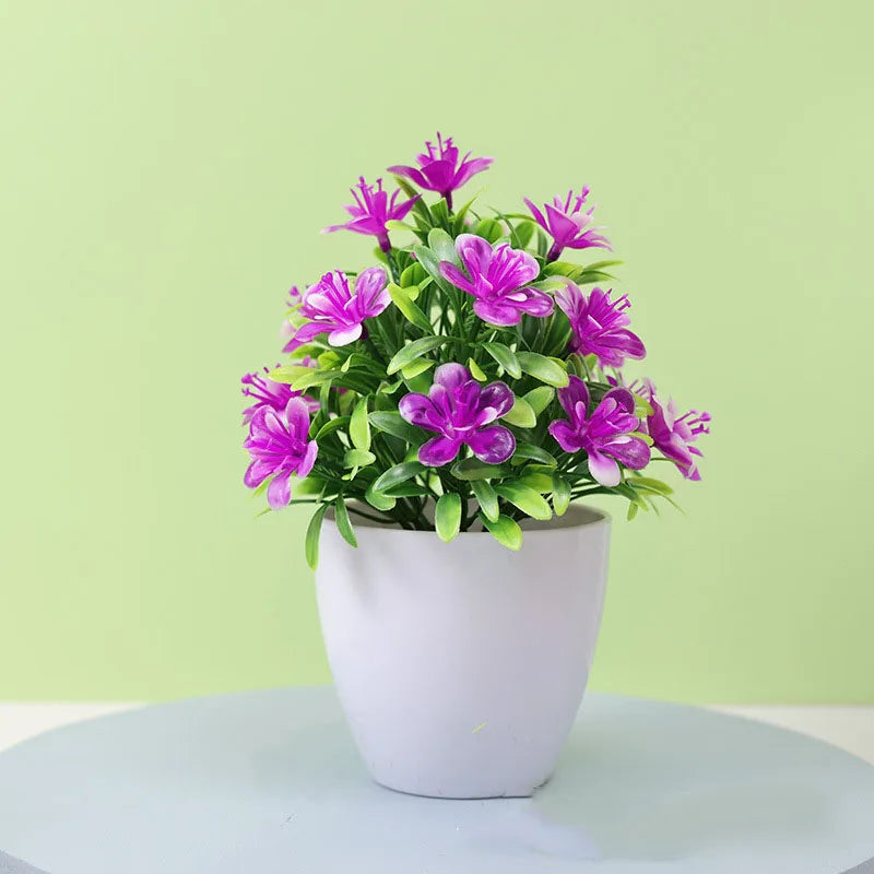 Charming 1Pc Artificial Potted Bonsai Plant - Perfect for Weddings, Home, Office & Outdoor Decor