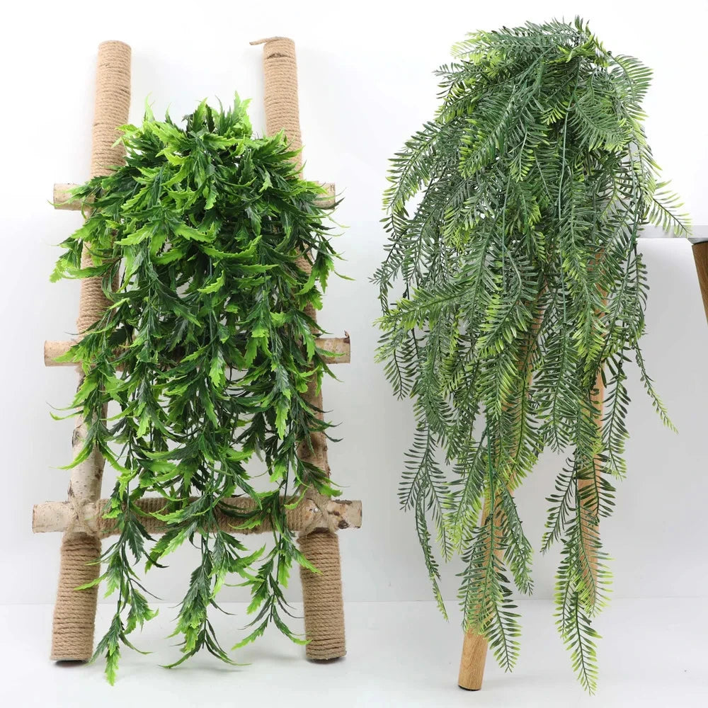 Elevate Your Space with 90Cm Persian Fern Leaves Vines - Stunning Artificial Plant for Home, Wedding, and Party Decor