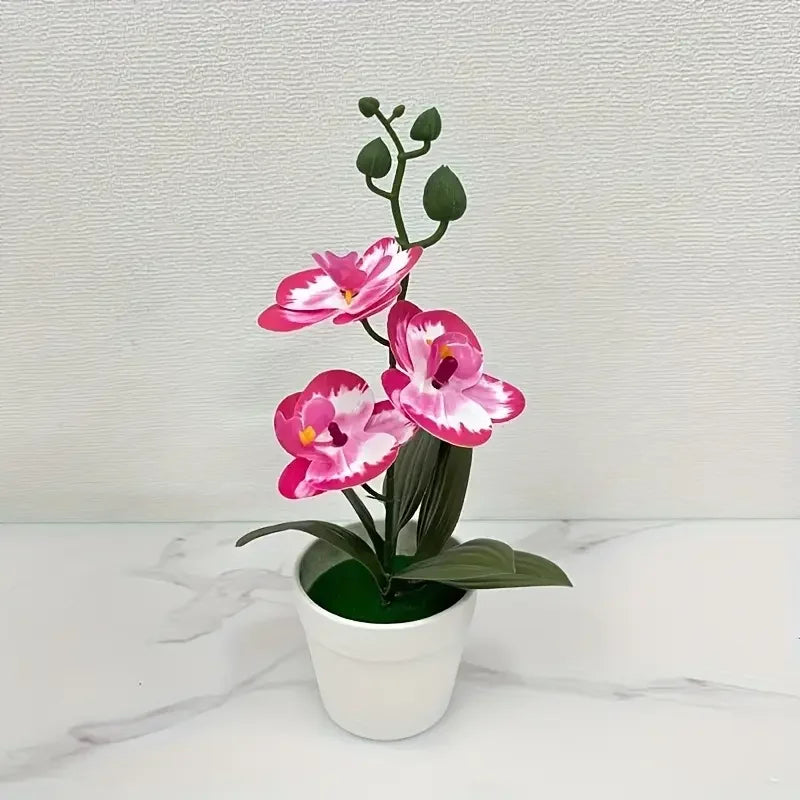 Exquisite Artificial Orchid for Home and Office - Perfect Decorative Accent for Living Rooms and Dining Tables, Fade-Resistant Elegance