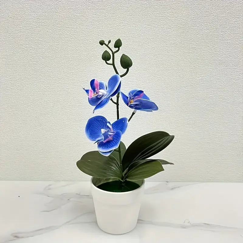Exquisite Artificial Orchid for Home and Office - Perfect Decorative Accent for Living Rooms and Dining Tables, Fade-Resistant Elegance
