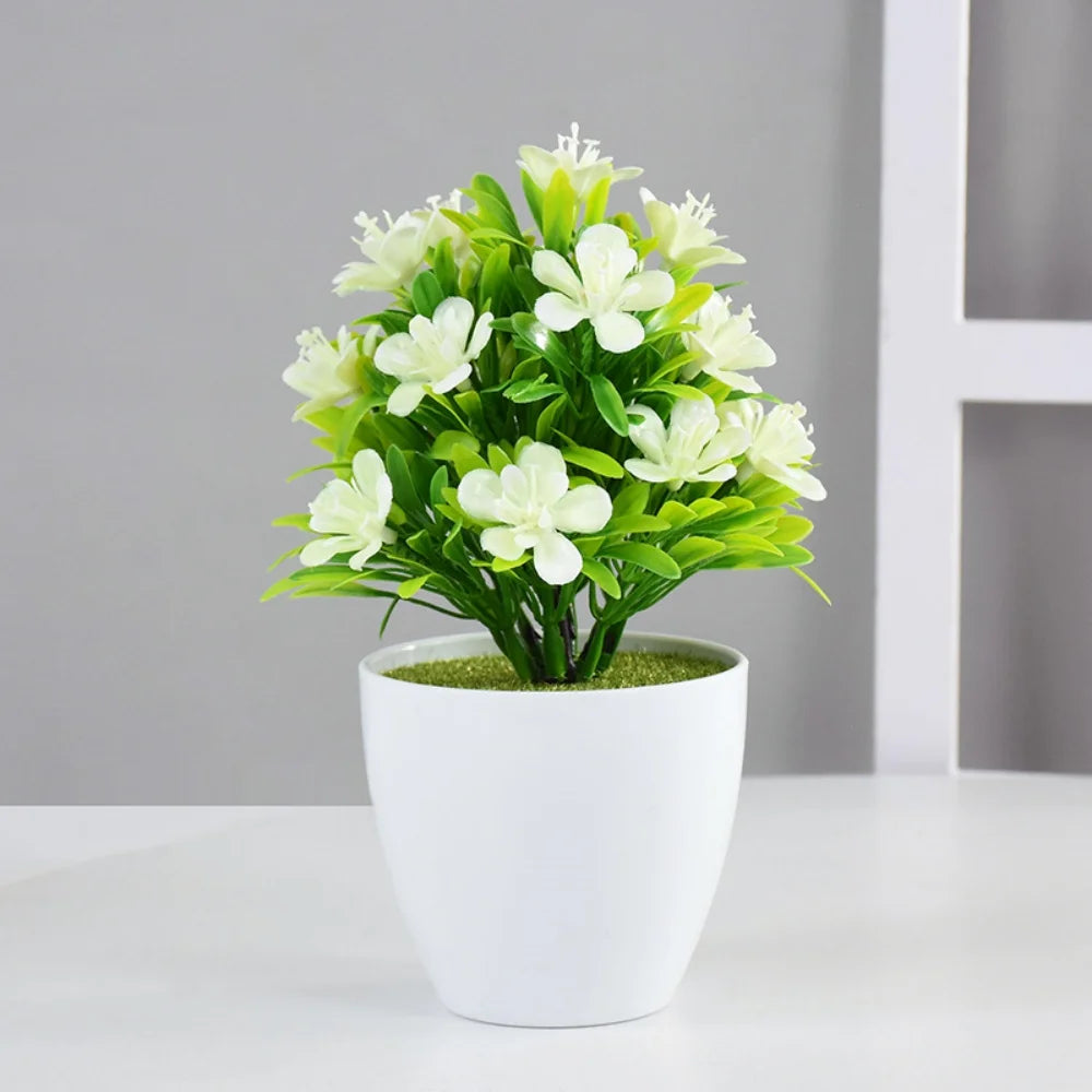 Charming 1Pc Artificial Potted Bonsai Plant - Perfect for Weddings, Home, Office & Outdoor Decor
