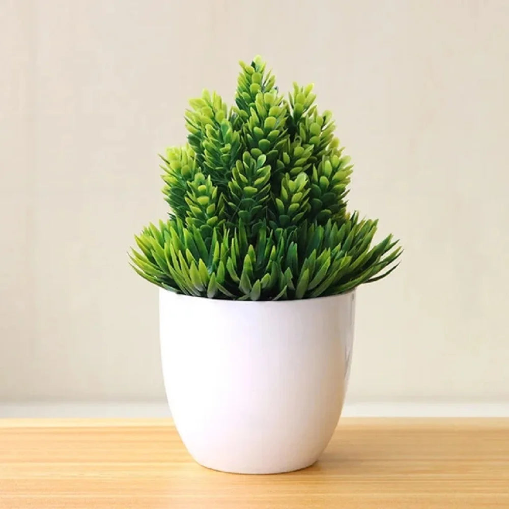 Vibrant Bonsai Artificial Plants - Lifelike Small Tree Decor for Home, Office, and Celebrations