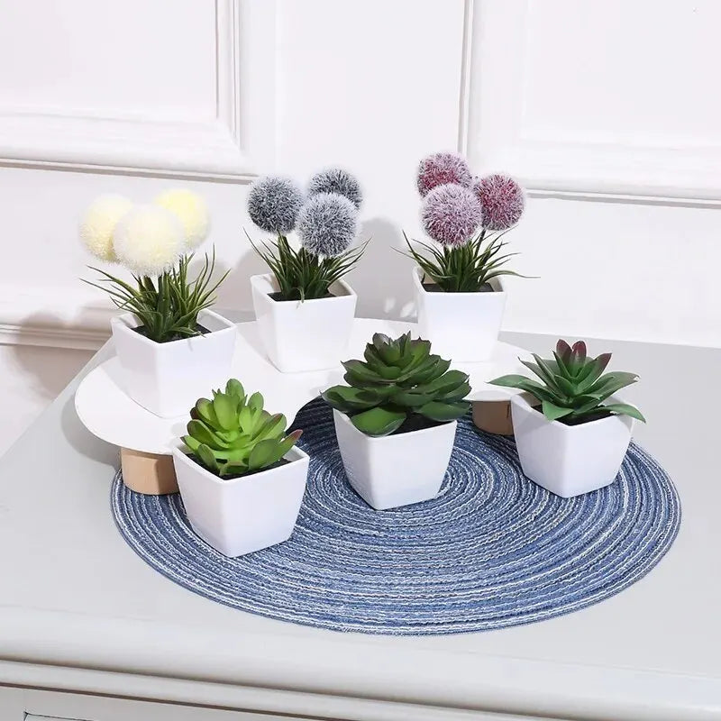 Transform Your Space with Our 6-Piece Mini Artificial Bonsai Plant Set – Perfect for Home, Office, and More!