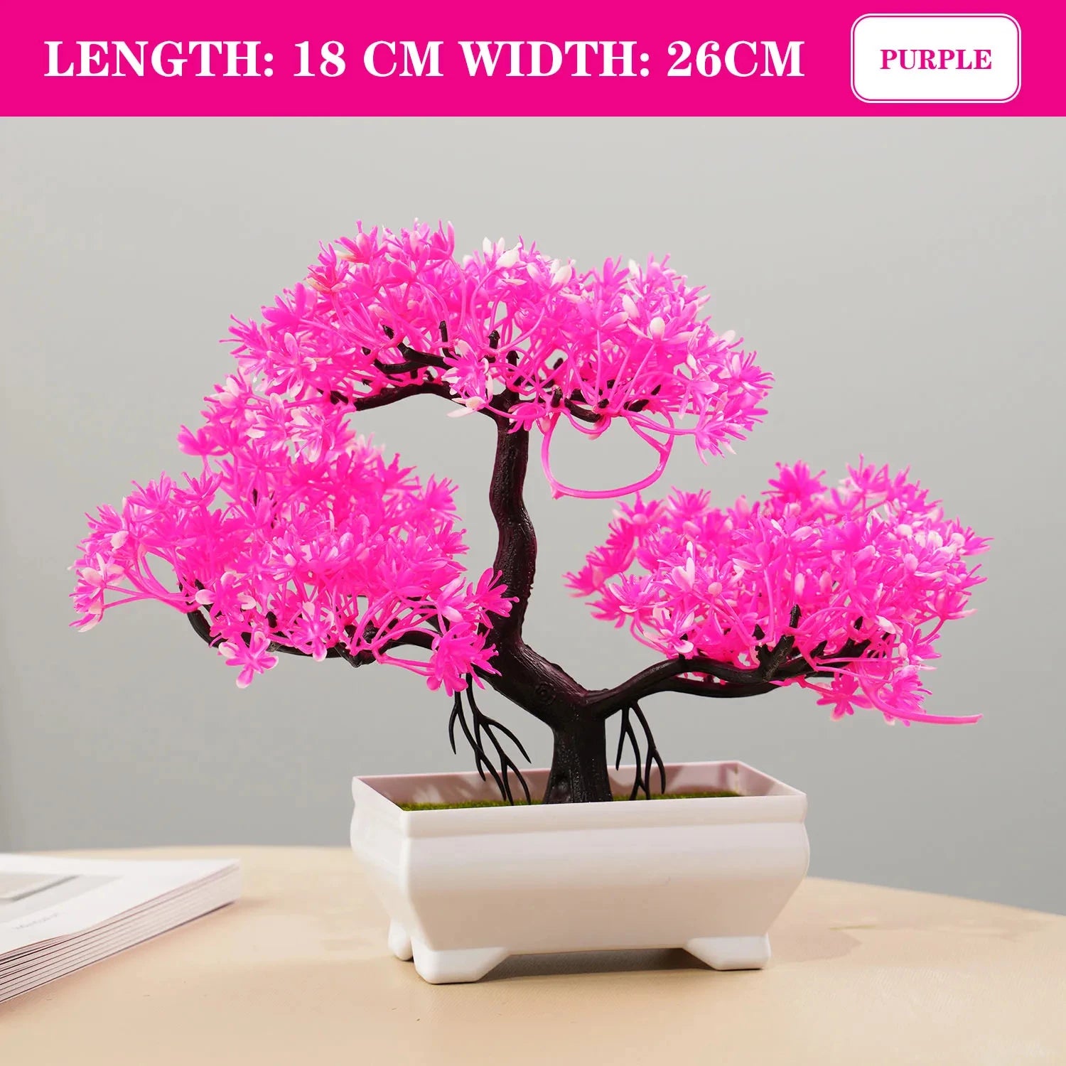 Elevate Your Space with Our Stunning Artificial Bonsai Potted Plant - Perfect for Home, Garden, and Office Decor!