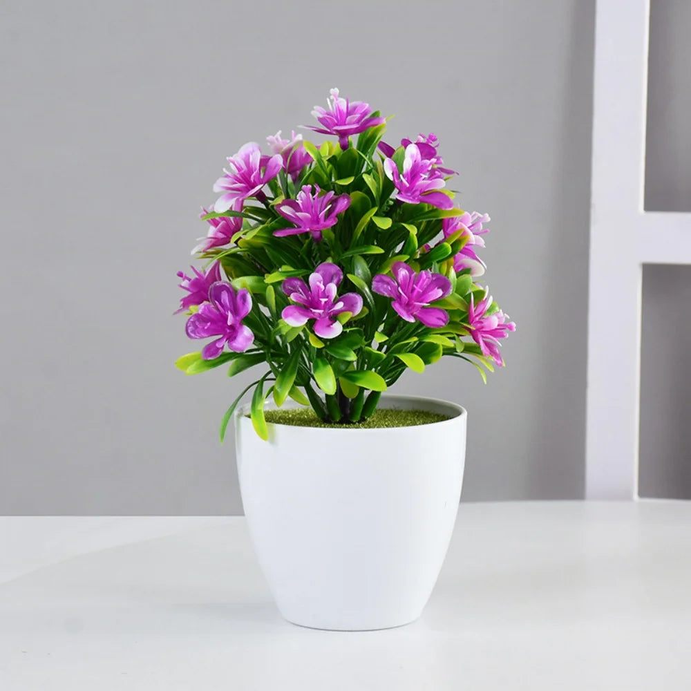 Charming 1Pc Artificial Potted Bonsai Plant - Perfect for Weddings, Home, Office & Outdoor Decor