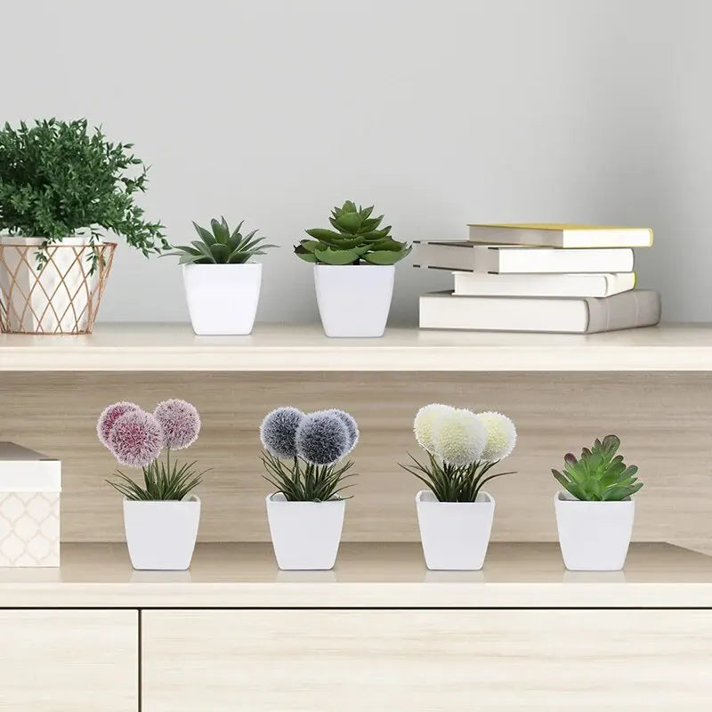 Transform Your Space with Our 6-Piece Mini Artificial Bonsai Plant Set – Perfect for Home, Office, and More!