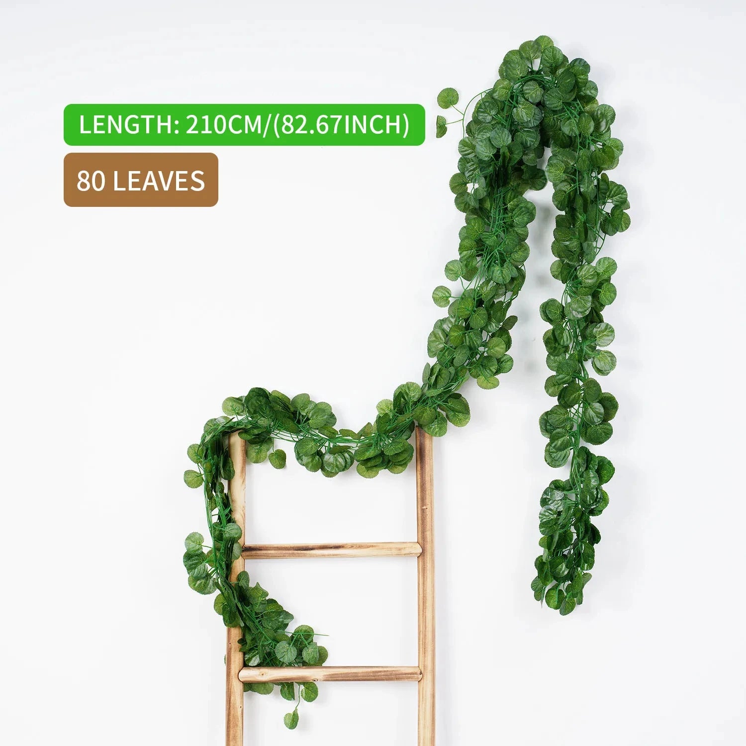 Lush 2.1M Green Ivy Leaf Hanging Vine - Stunning Silk Garland for Home, Garden & Wedding Decor