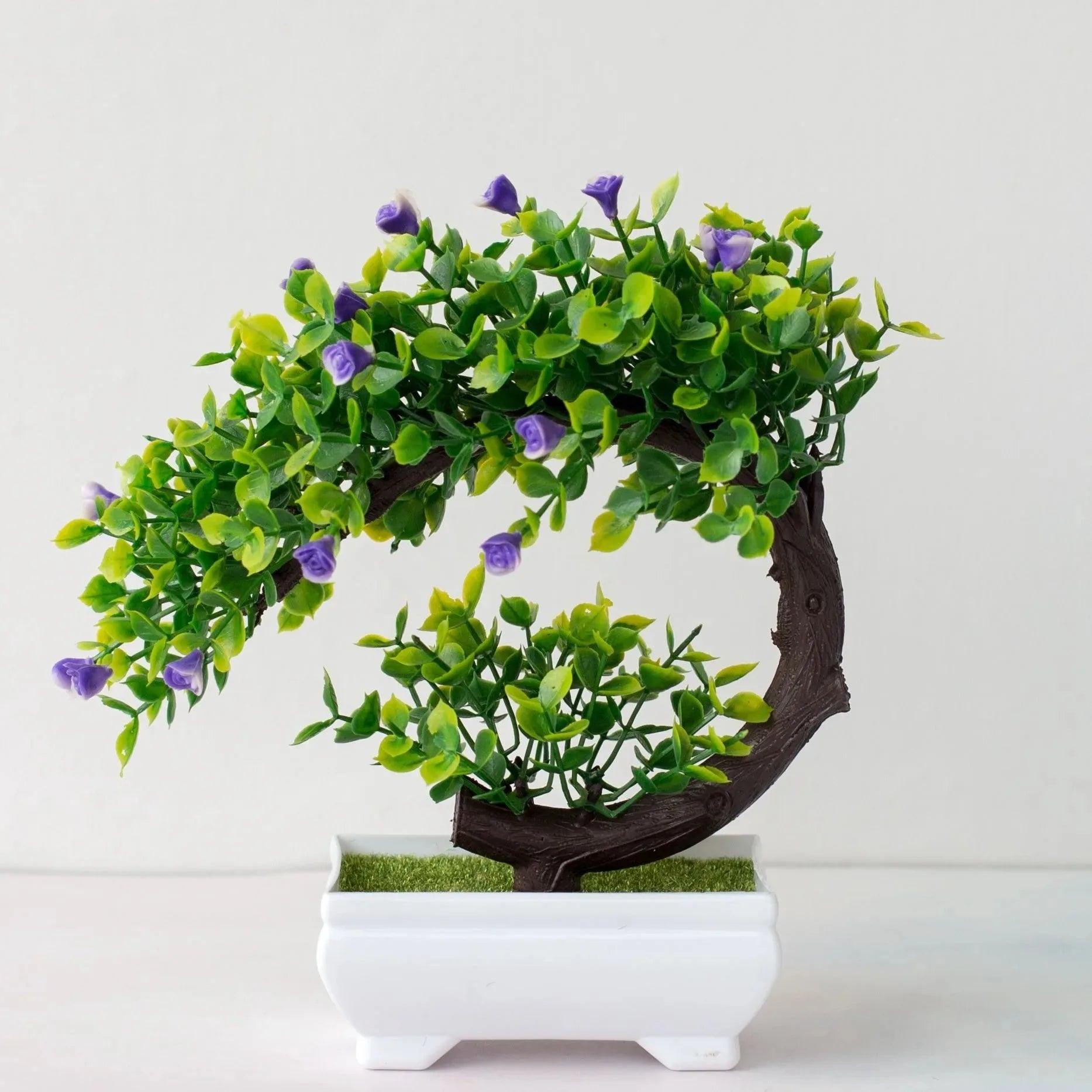 Stunning Artificial Bonsai Tree - Realistic Potted Fake Flowers for Home and Wedding Decor