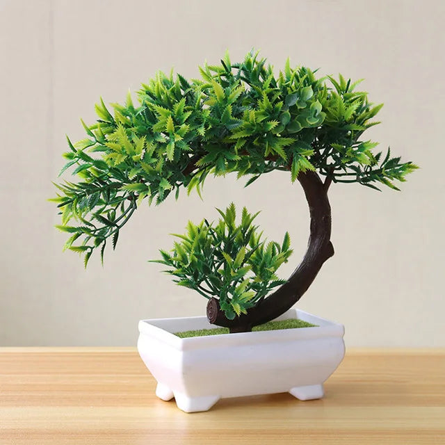 Vibrant Bonsai Artificial Plants - Lifelike Small Tree Decor for Home, Office, and Celebrations