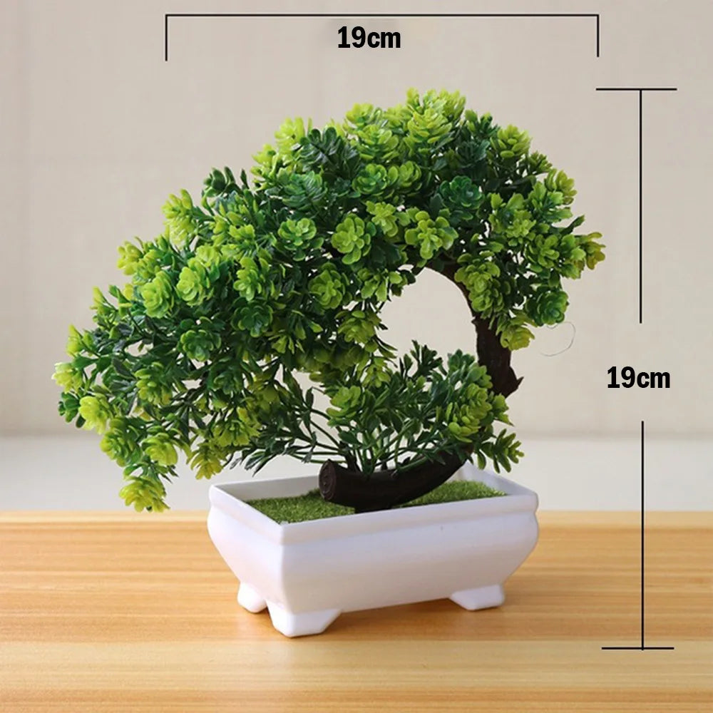 Vibrant Bonsai Artificial Plants - Lifelike Small Tree Decor for Home, Office, and Celebrations