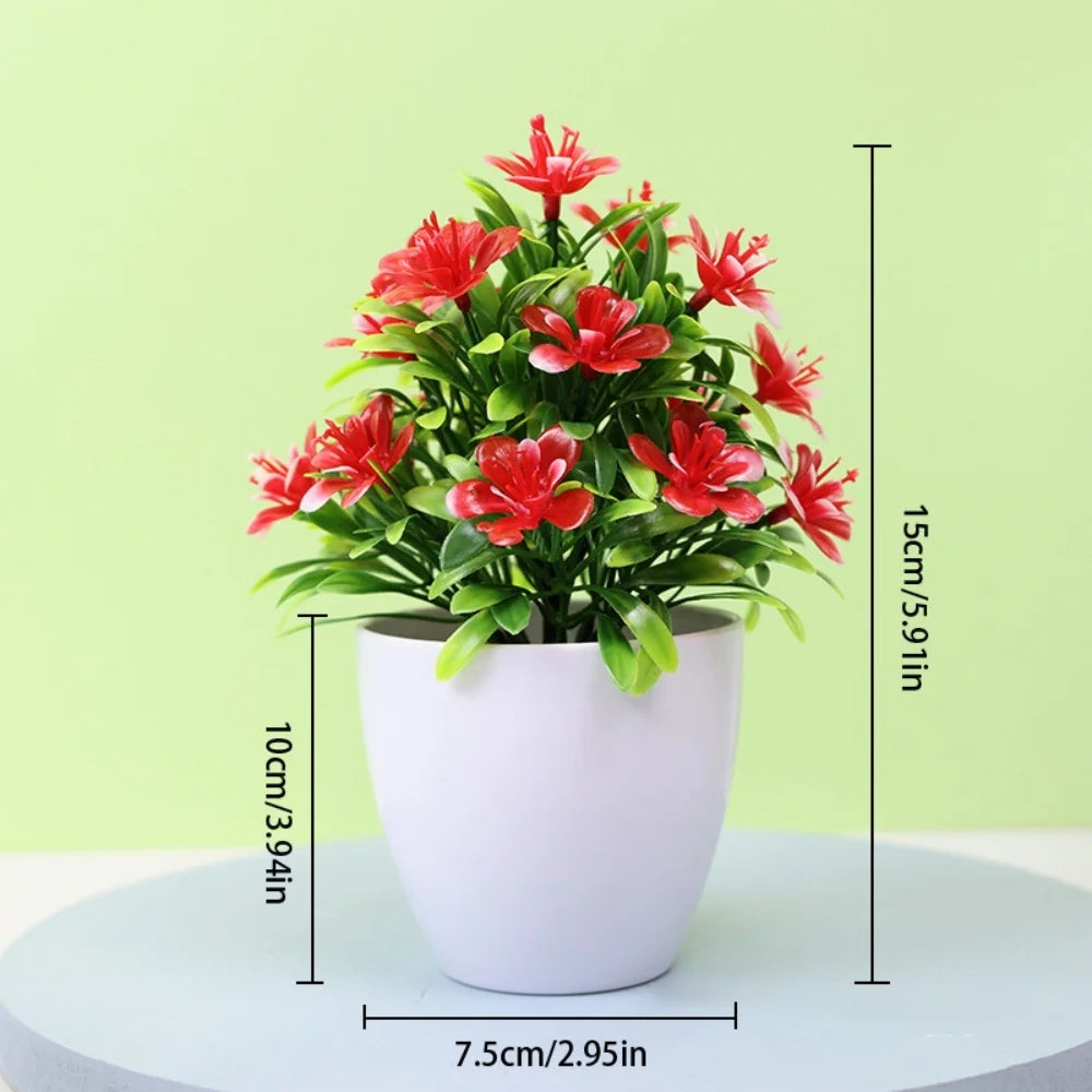 Charming 1Pc Artificial Potted Bonsai Plant - Perfect for Weddings, Home, Office & Outdoor Decor