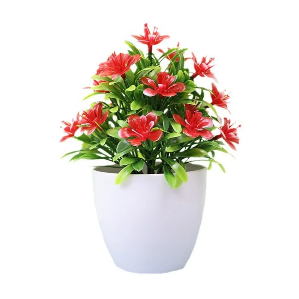 Charming 1Pc Artificial Potted Bonsai Plant - Perfect for Weddings, Home, Office & Outdoor Decor