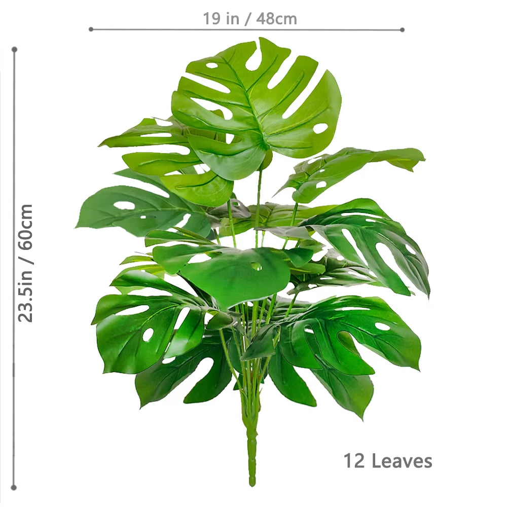 Elevate Your Space with a Stunning 40-130Cm Artificial Monstera Plant - Perfect for Home, Garden, and Office Decor!