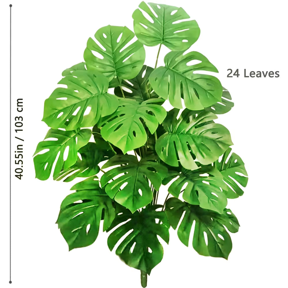 Elevate Your Space with a Stunning 40-130Cm Artificial Monstera Plant - Perfect for Home, Garden, and Office Decor!
